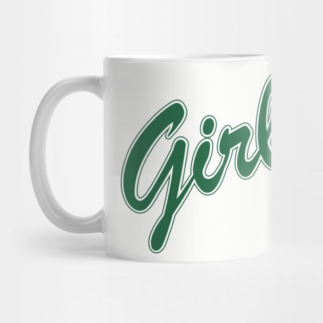 FRIENDS shirt design - "Girls" iconic logo (Green, Rachel) by stickerfule